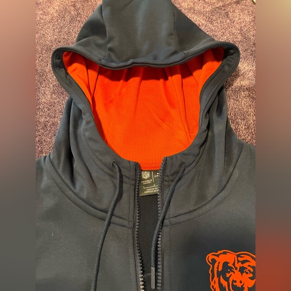 Chicago Bears Mens NFL Nike full zip hoodie size L - Picture 10 of 10